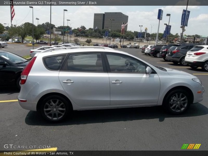Shimmering Silver / Black 2012 Hyundai Elantra GLS Touring