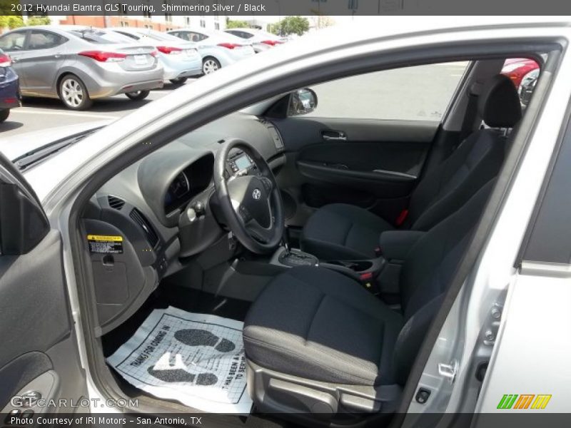Shimmering Silver / Black 2012 Hyundai Elantra GLS Touring