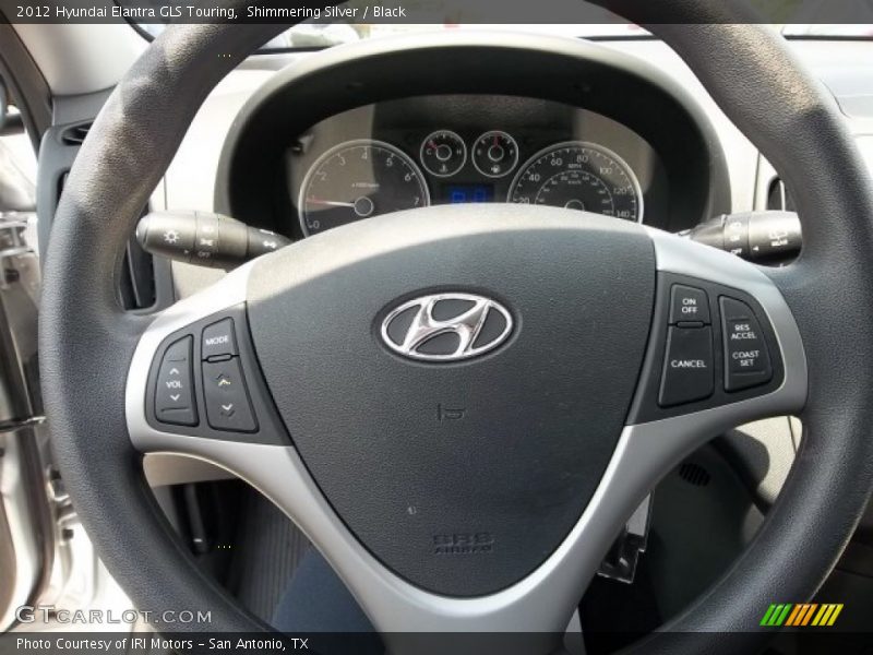 Shimmering Silver / Black 2012 Hyundai Elantra GLS Touring