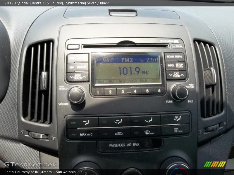 Shimmering Silver / Black 2012 Hyundai Elantra GLS Touring