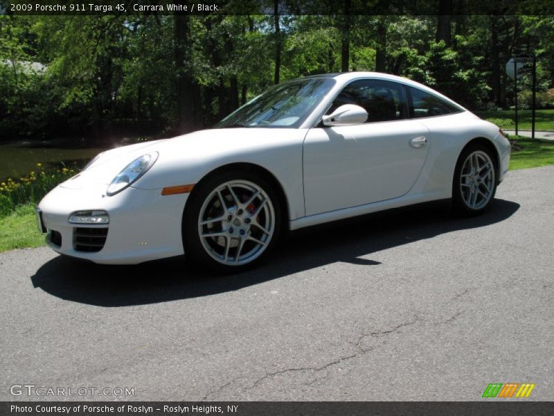 Carrara White / Black 2009 Porsche 911 Targa 4S
