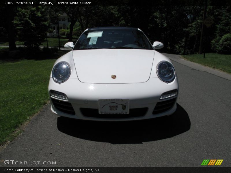 Carrara White / Black 2009 Porsche 911 Targa 4S
