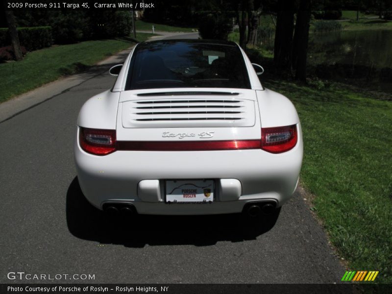 Carrara White / Black 2009 Porsche 911 Targa 4S