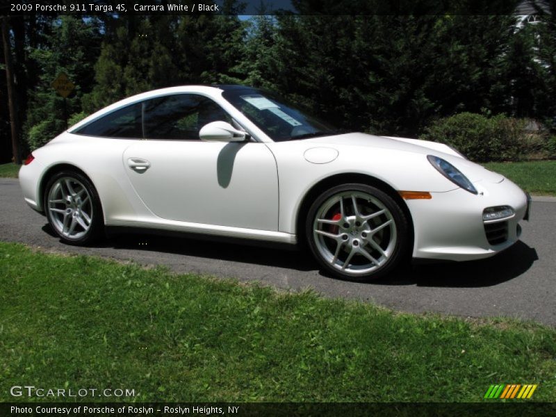 Carrara White / Black 2009 Porsche 911 Targa 4S