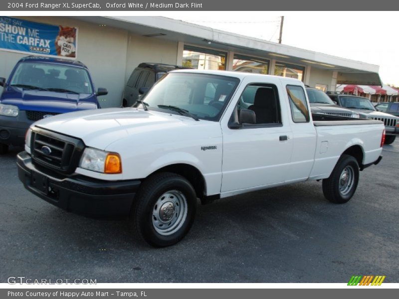 Oxford White / Medium Dark Flint 2004 Ford Ranger XL SuperCab