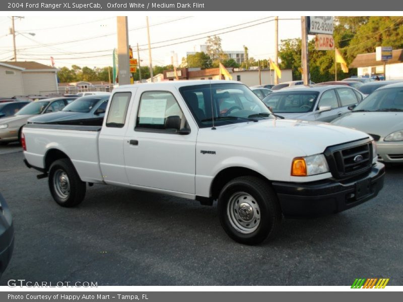 Oxford White / Medium Dark Flint 2004 Ford Ranger XL SuperCab