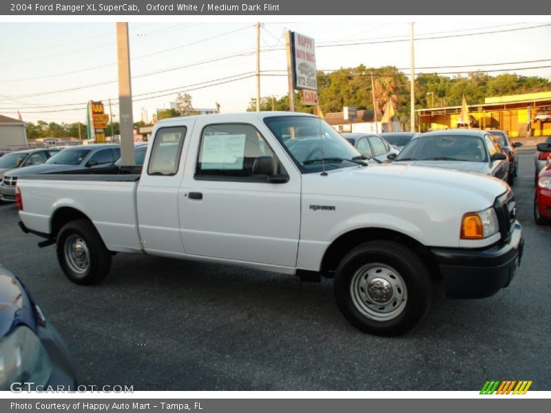 Oxford White / Medium Dark Flint 2004 Ford Ranger XL SuperCab