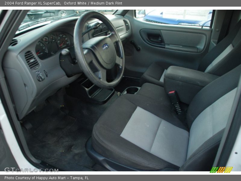 Oxford White / Medium Dark Flint 2004 Ford Ranger XL SuperCab