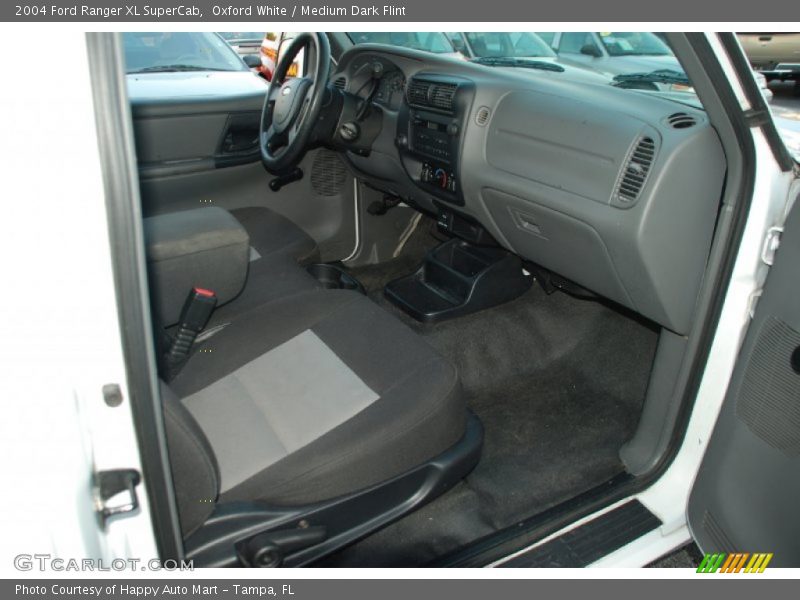Oxford White / Medium Dark Flint 2004 Ford Ranger XL SuperCab