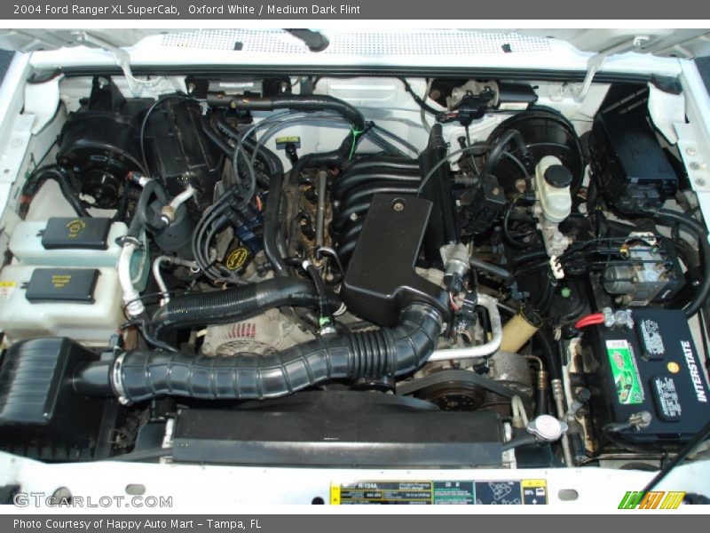 Oxford White / Medium Dark Flint 2004 Ford Ranger XL SuperCab