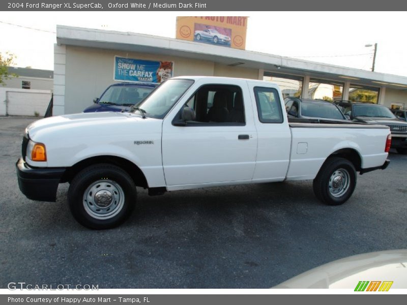 Oxford White / Medium Dark Flint 2004 Ford Ranger XL SuperCab