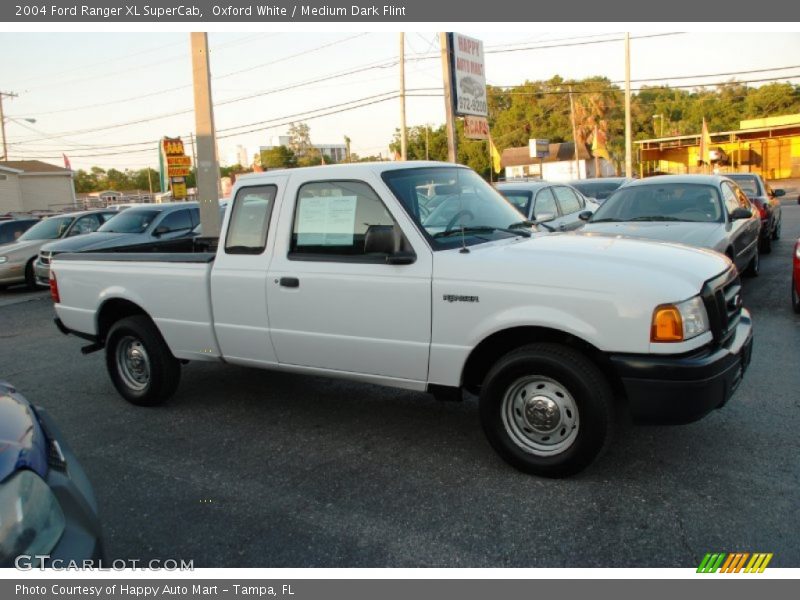 Oxford White / Medium Dark Flint 2004 Ford Ranger XL SuperCab