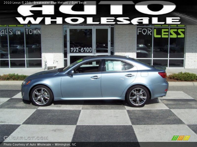 Breakwater Blue Metallic / Ecru Beige 2010 Lexus IS 250