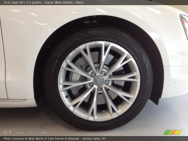 Glacier White Metallic / Black 2012 Audi A8 L 4.2 quattro