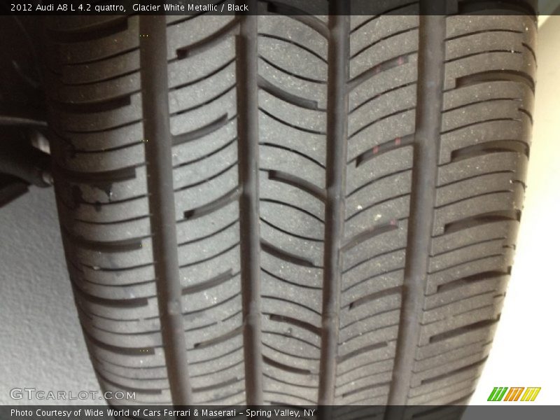 Glacier White Metallic / Black 2012 Audi A8 L 4.2 quattro