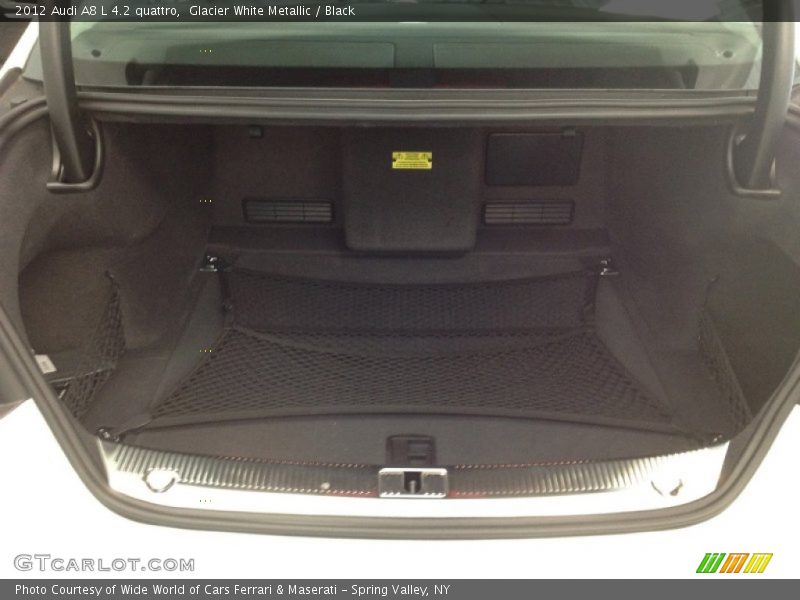 Glacier White Metallic / Black 2012 Audi A8 L 4.2 quattro