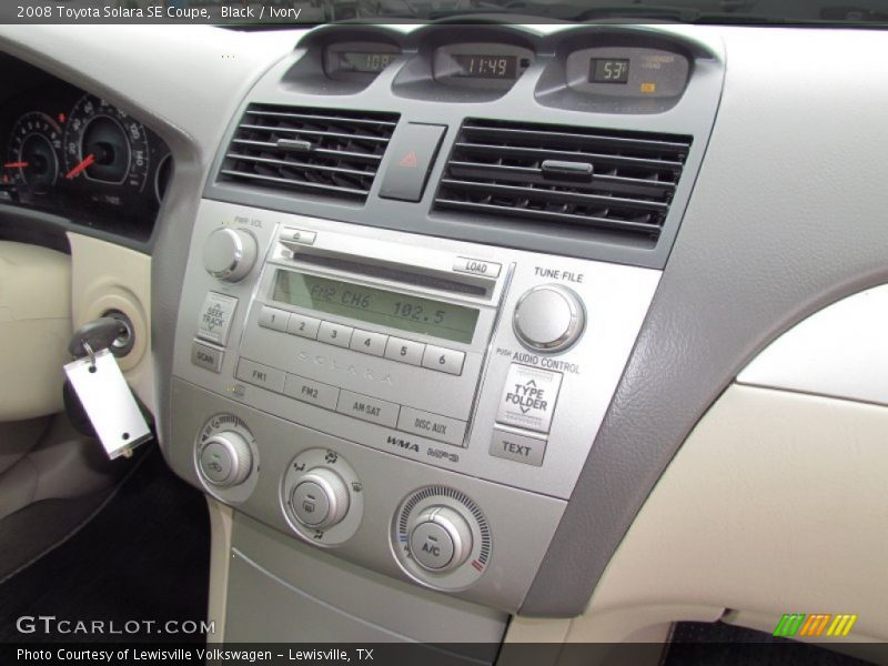 Black / Ivory 2008 Toyota Solara SE Coupe