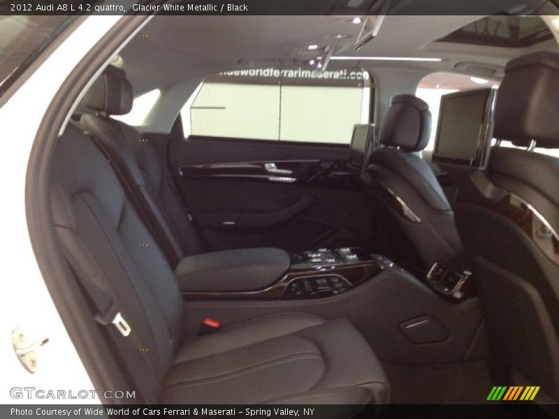 Glacier White Metallic / Black 2012 Audi A8 L 4.2 quattro