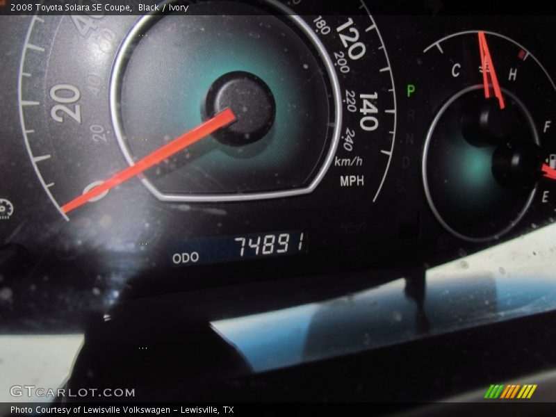 Black / Ivory 2008 Toyota Solara SE Coupe