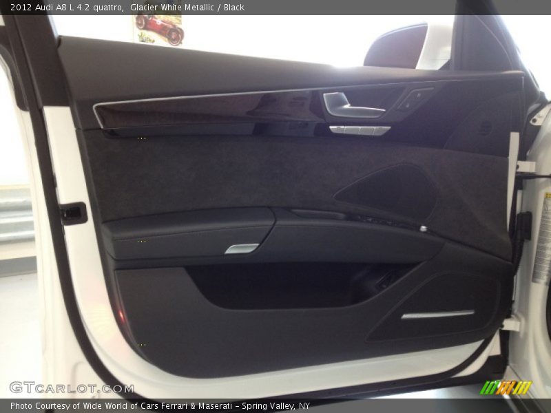 Glacier White Metallic / Black 2012 Audi A8 L 4.2 quattro