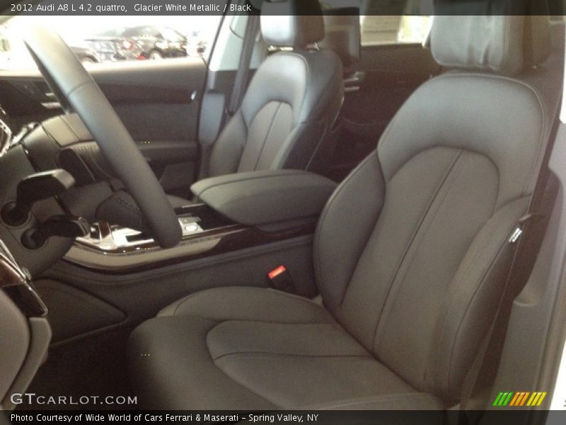 Glacier White Metallic / Black 2012 Audi A8 L 4.2 quattro
