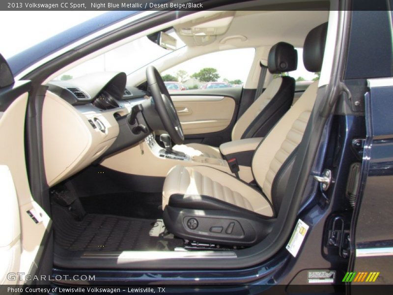 Night Blue Metallic / Desert Beige/Black 2013 Volkswagen CC Sport