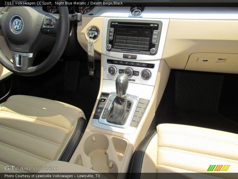 Night Blue Metallic / Desert Beige/Black 2013 Volkswagen CC Sport