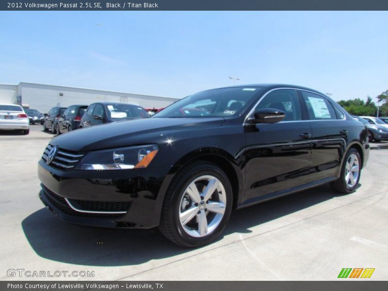 Black / Titan Black 2012 Volkswagen Passat 2.5L SE