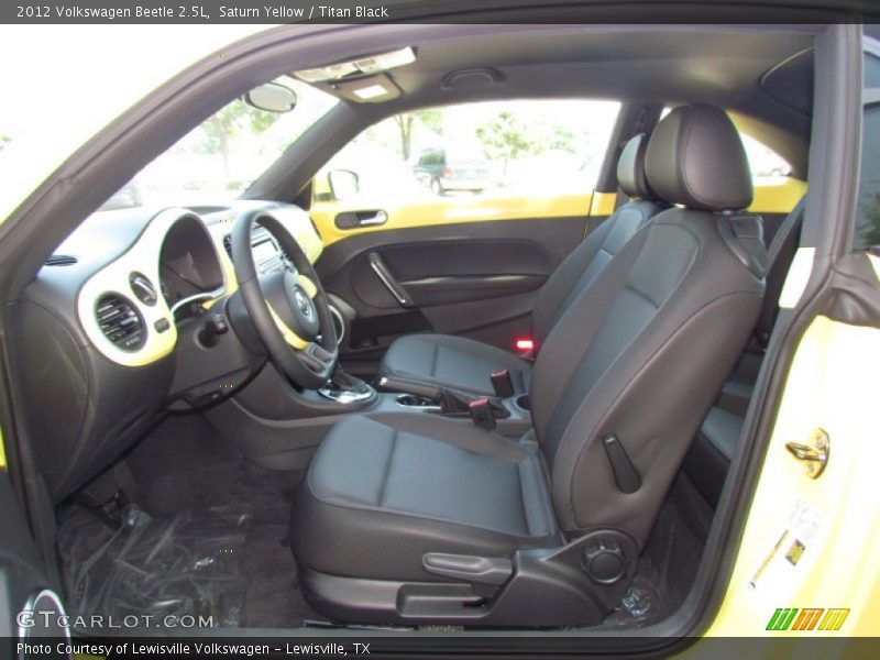 Saturn Yellow / Titan Black 2012 Volkswagen Beetle 2.5L