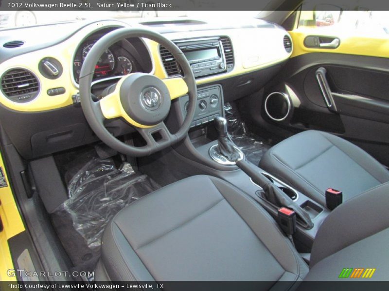 Saturn Yellow / Titan Black 2012 Volkswagen Beetle 2.5L