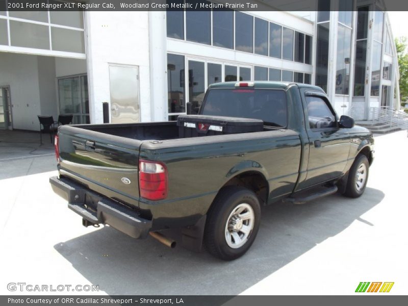 Woodland Green Metallic / Medium Prairie Tan 2001 Ford Ranger XLT Regular Cab