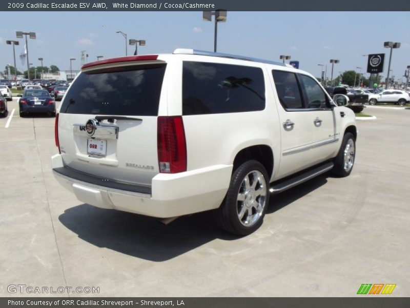 White Diamond / Cocoa/Cashmere 2009 Cadillac Escalade ESV AWD