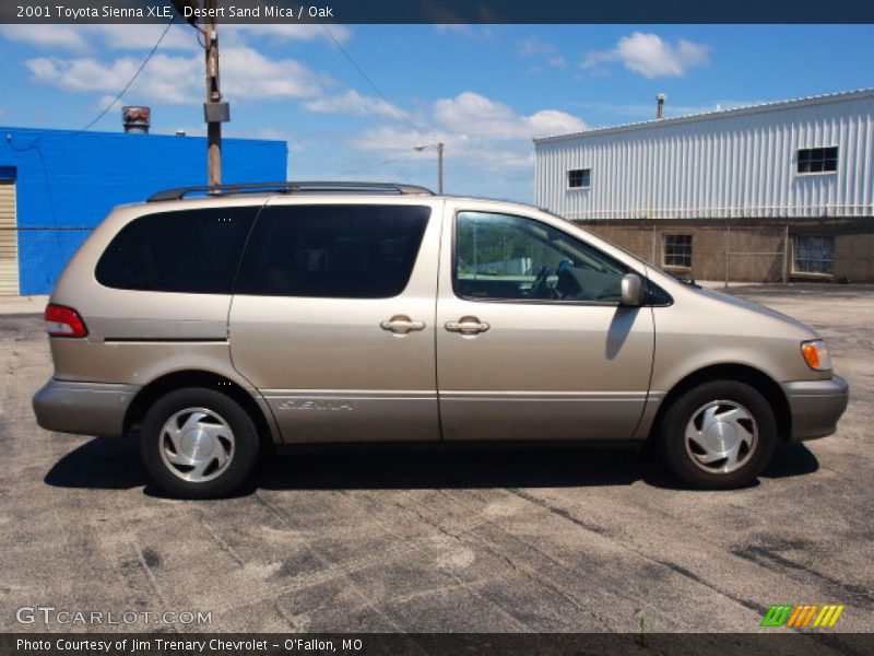 Desert Sand Mica / Oak 2001 Toyota Sienna XLE