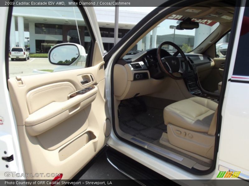 White Diamond / Cocoa/Cashmere 2009 Cadillac Escalade ESV AWD