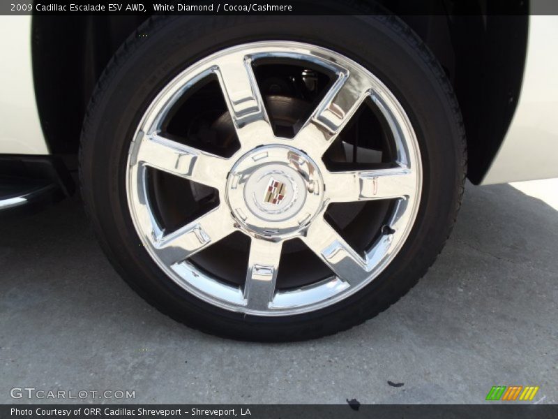 White Diamond / Cocoa/Cashmere 2009 Cadillac Escalade ESV AWD