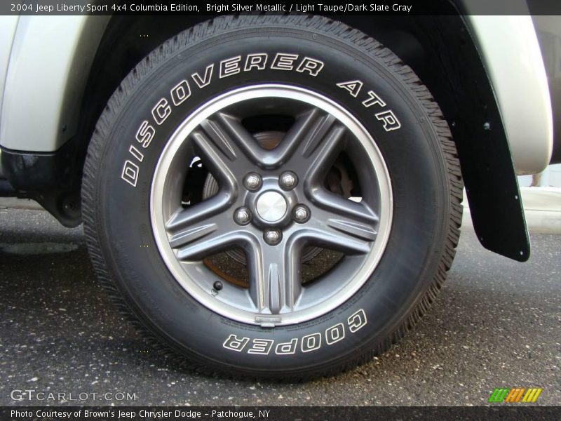 Bright Silver Metallic / Light Taupe/Dark Slate Gray 2004 Jeep Liberty Sport 4x4 Columbia Edition
