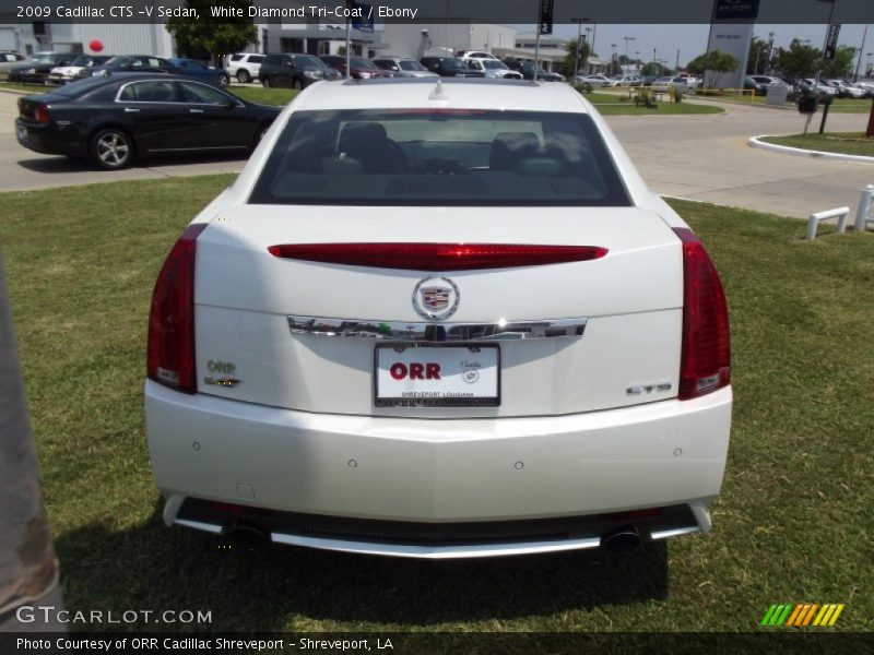 White Diamond Tri-Coat / Ebony 2009 Cadillac CTS -V Sedan