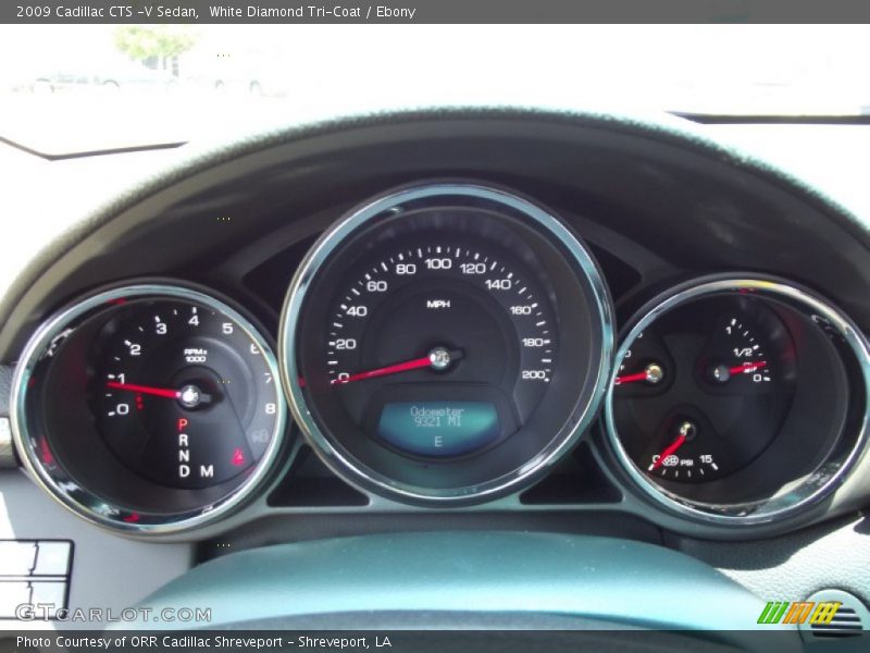 White Diamond Tri-Coat / Ebony 2009 Cadillac CTS -V Sedan