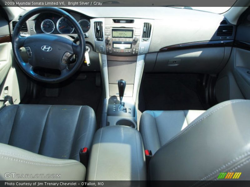 Bright Silver / Gray 2009 Hyundai Sonata Limited V6
