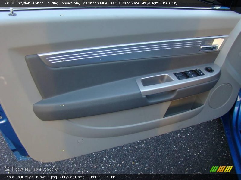 Marathon Blue Pearl / Dark Slate Gray/Light Slate Gray 2008 Chrysler Sebring Touring Convertible