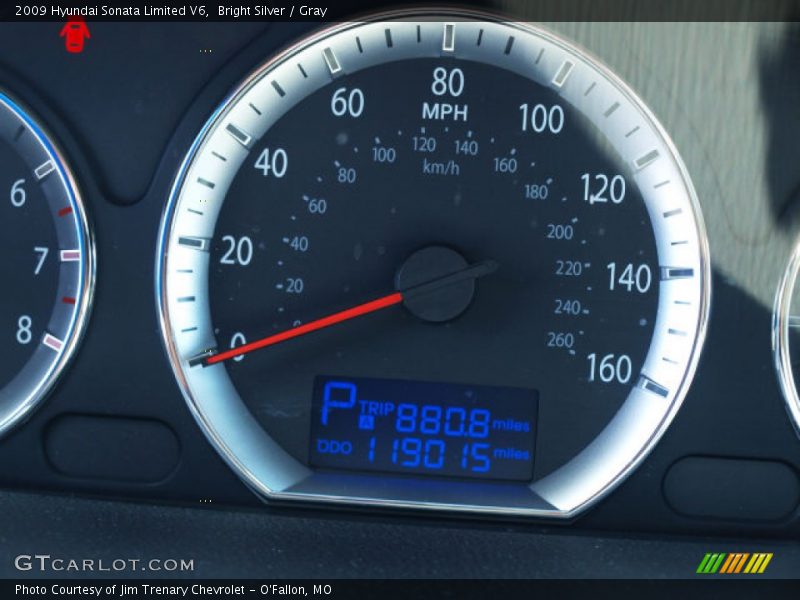 Bright Silver / Gray 2009 Hyundai Sonata Limited V6