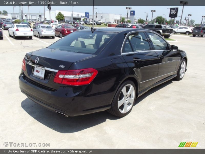 Black / Black 2010 Mercedes-Benz E 350 Sedan