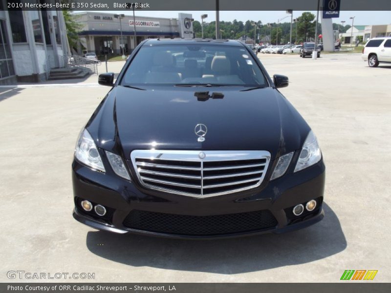 Black / Black 2010 Mercedes-Benz E 350 Sedan