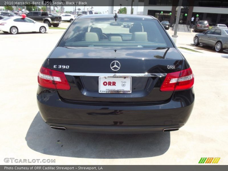 Black / Black 2010 Mercedes-Benz E 350 Sedan