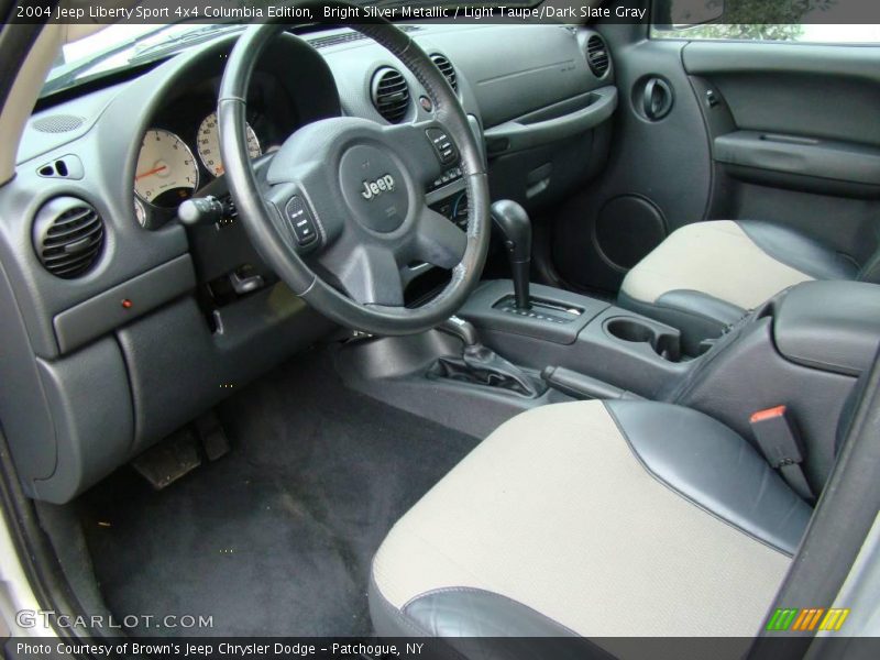 Bright Silver Metallic / Light Taupe/Dark Slate Gray 2004 Jeep Liberty Sport 4x4 Columbia Edition