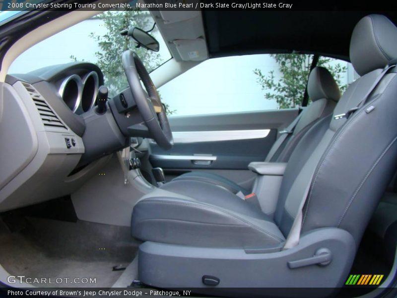 Marathon Blue Pearl / Dark Slate Gray/Light Slate Gray 2008 Chrysler Sebring Touring Convertible