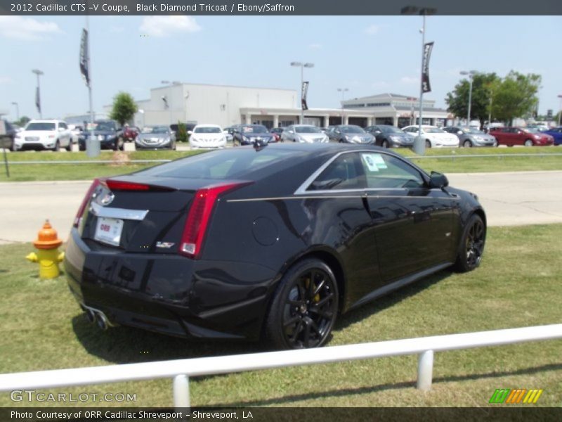 Black Diamond Tricoat / Ebony/Saffron 2012 Cadillac CTS -V Coupe