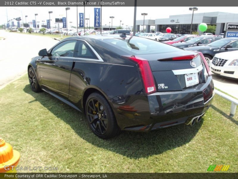 Black Diamond Tricoat / Ebony/Saffron 2012 Cadillac CTS -V Coupe