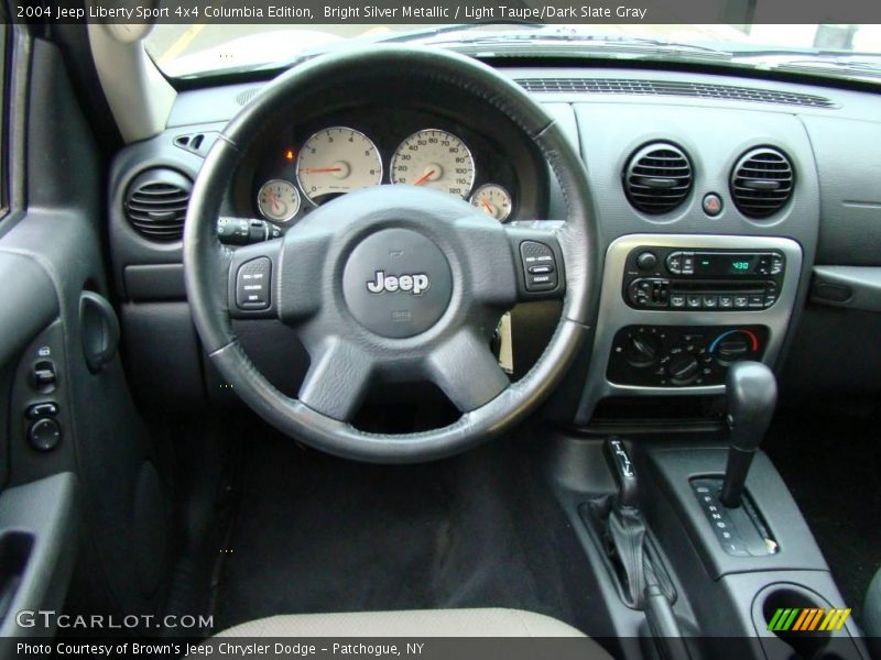 Bright Silver Metallic / Light Taupe/Dark Slate Gray 2004 Jeep Liberty Sport 4x4 Columbia Edition