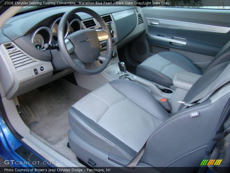 Marathon Blue Pearl / Dark Slate Gray/Light Slate Gray 2008 Chrysler Sebring Touring Convertible